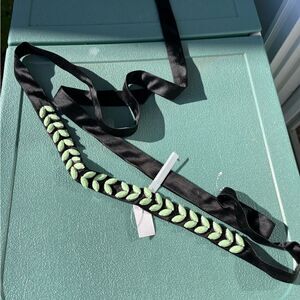 J Crew Beaded Silk Belt NWT